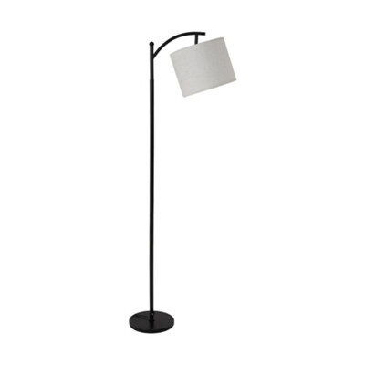 Living And Home Modern Simple Fabric Lampshade Floor Lamp With Foot Switch - image 1