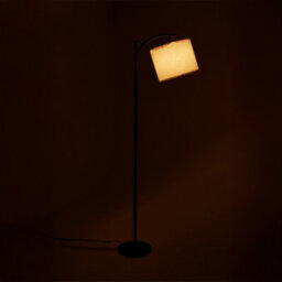 Living And Home Modern Simple Fabric Lampshade Floor Lamp With Foot Switch - thumbnail 3