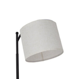 Living And Home Modern Simple Fabric Lampshade Floor Lamp With Foot Switch - thumbnail 5