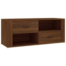 Berkfield Tv Cabinet Brown Oak 100X35X40 Cm Engineered Wood - thumbnail 2
