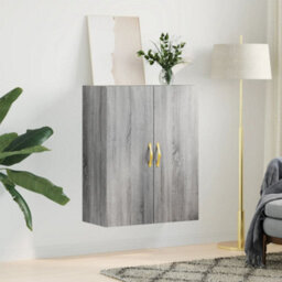 Berkfield Wall Mounted Cabinet Grey Sonoma 69.5X34X90 Cm - thumbnail 3