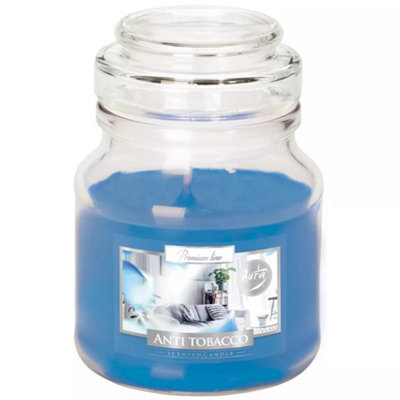 Urbn-Living Anti Tabbaco - Glass Jar Scented Candle With Lid - image 1