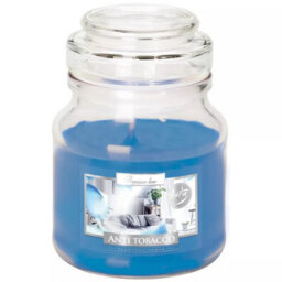 Urbn-Living Anti Tabbaco - Glass Jar Scented Candle With Lid - thumbnail 2