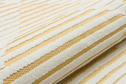 Yellow Outdoor Rug, Geometric Striped Stain-Resistant Rug For Patio Decks, 3mm Modern Outdoor Area Rug-190Cm X 290Cm - thumbnail 7