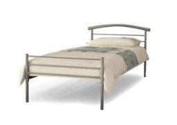 Save On Goods UK 3Ft Single Metal Tubular Steel,silver Grey Bed Frame,bedstead - thumbnail 1