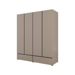 Arte Kross 180Cm Four-Door Wardrobe In Rich Congo - Expansive Storage With Sophisticated Flair - thumbnail 1
