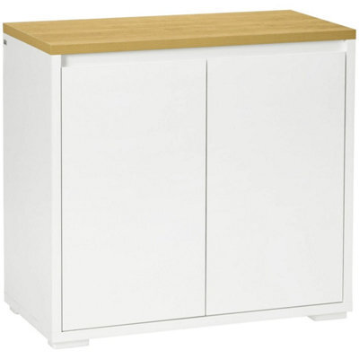 Double Door Living Room Sideboard Cabinet Adjustable Shelf - image 1