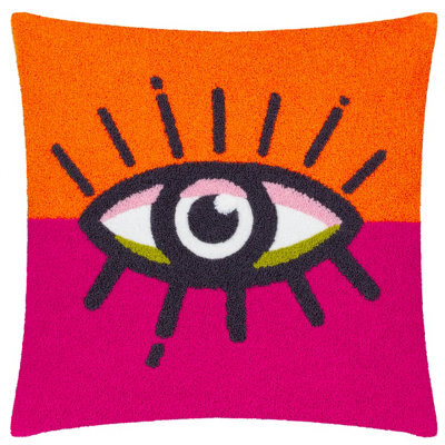 Heya Home All Eyes On You Boucle Polyester Filled Cushion - image 1