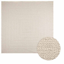 Vidaxl Rug Zizur Cream 240X240 Cm Jute Look Indoor And Outdoor