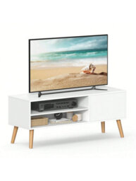 Songmics Vasagle Tv Unit, 120 Cm Wide Tv Stand Cabinet, For Tvs Up To 55 Inches, Entertainment Center, Modern Tv Console - thumbnail 9