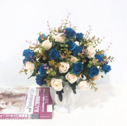 4 Pack Artificial Flowers, Artificial Roses, Silk Flowers, Realistic Decorative - thumbnail 1