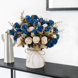 4 Pack Artificial Flowers, Artificial Roses, Silk Flowers, Realistic Decorative - thumbnail 5