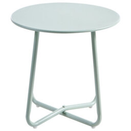 Beliani Garden Lounge Set With Table 2 Seater Pasto Metal Mint Green - thumbnail 8