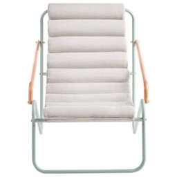 Beliani Garden Lounge Set With Table 2 Seater Pasto Metal Mint Green - thumbnail 5