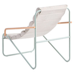 Beliani Garden Lounge Set With Table 2 Seater Pasto Metal Mint Green - thumbnail 6