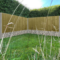 Premier Garden Supplies Ultimate T&g Wooden Fence Panel 6Ft X 3Ft (5 Pack) Vertical Boards Heavy-Duty Pressure Treated Fencing - thumbnail 5