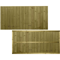 Premier Garden Supplies Ultimate T&g Wooden Fence Panel 6Ft X 3Ft (5 Pack) Vertical Boards Heavy-Duty Pressure Treated Fencing - thumbnail 2