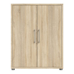 Furniture To Go Prima Bookcase 2 Shelves With 2 Doors In Oak - thumbnail 2