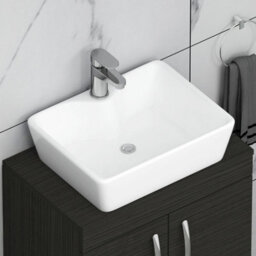 Royal Bathrooms 500mm Floor Standing Vanity Unit 2 Door Hale Black & Countertop Basin - Cube - thumbnail 5