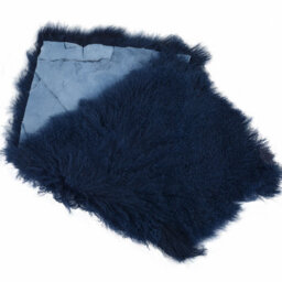 Fenland Sheepskin Fenland Luxury Mongolian Real Lamb Rug - Blue (120 Cm X 60 Cm) - thumbnail 4