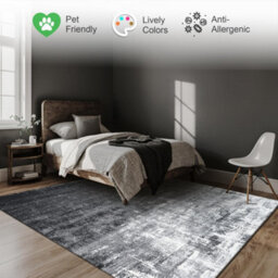 Homeart Eton Abstract Area Rug Super Soft & Durable Woven Carpet With Modern Artistic Design Grey 200X290 - thumbnail 5