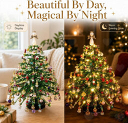 Amorly Diy Beaded Christmas Tree Kit For Adults, Crystal Craft Set With Beads, Branches And Frame, Sparkling Angel Light Tabletop Decor - thumbnail 5