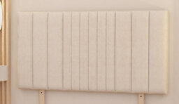 Somnior Beds Somnior Alexas Plush Velvet 4Ft6 Double Divan Bed Base With Upholstered Headboard Ivory - thumbnail 4