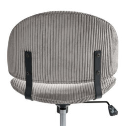 Beliani Office Chair Kiana Corduroy Taupe - thumbnail 6