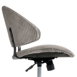 Beliani Office Chair Kiana Corduroy Taupe - thumbnail 7