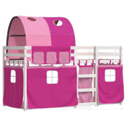 Berkfield Bunk Bed Without Mattress Pink 80X200 Cm Solid Wood Pine - thumbnail 3