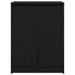 Vidaxl Shoe Cabinet Black Oak 57X34X76 Cm Engineered Wood - thumbnail 6
