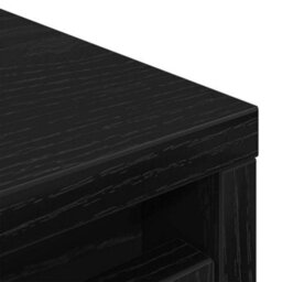 Vidaxl Shoe Cabinet Black Oak 57X34X76 Cm Engineered Wood - thumbnail 9