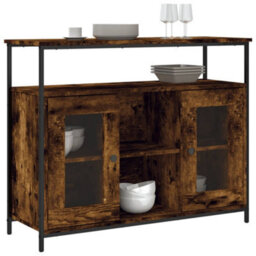 Vidaxl Sideboard Smoked Oak 100X35X80 Cm Engineered Wood - thumbnail 3