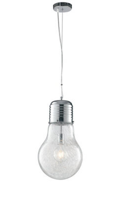 Luminosa Lighting Luminosa Lampd Ribbon Pendant Ceiling Light Chrome 120X15X19Cm