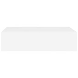 Vidaxl Wall-Mounted Drawer Shelves 2 Pcs White 40X23.5X10 Cm Mdf - thumbnail 5
