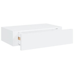 Vidaxl Wall-Mounted Drawer Shelves 2 Pcs White 40X23.5X10 Cm Mdf - thumbnail 7