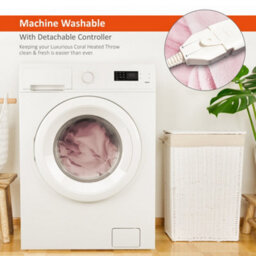 Warmer Wärmer Luxury Heated Throw With Digital Controller, 9-Hour Timer And 10 Heat Settings - 200Cm X 130Cm - Pink - thumbnail 7