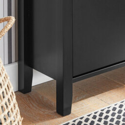 Sobuy Fsr89-Sch, Shoe Cabinet Shoe Rack Shoe Storage Cupboard Organizer Unit With 2 Drop Donw Drawers, Black,w80Xd25Xh108 - thumbnail 8