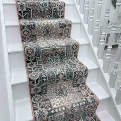 Abstract Stair Runner - Soft & Durable Carpet Runner For Stairs & Staircases, Multiple Lengths - image 1