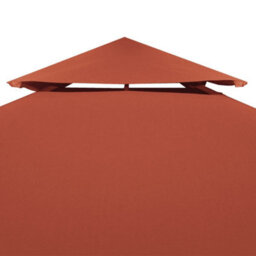 Walplus 2-Tier Gazebo Top Cover 310 G/ma 3X3 M Terracotta - thumbnail 3