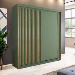 Sliding Wardrobes 4 u LTD Sliding Wardrobes 4U Vestura 2&3 Sliding Door Wardrobe In Green Color -  203Cm - thumbnail 1