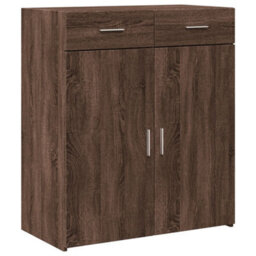 Berkfield Sideboard Brown Oak 80X42.5X93 Cm Engineered Wood - thumbnail 2