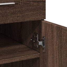 Berkfield Sideboard Brown Oak 80X42.5X93 Cm Engineered Wood - thumbnail 8
