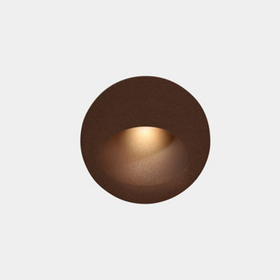 Luminosa Lighting Luminosa Bat Outdoor Led Recessed Wall Light Round Brown Ip65 2.2W 3000K - image 1