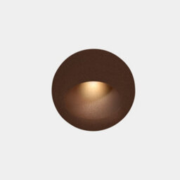 Luminosa Lighting Luminosa Bat Outdoor Led Recessed Wall Light Round Brown Ip65 2.2W 3000K - thumbnail 1