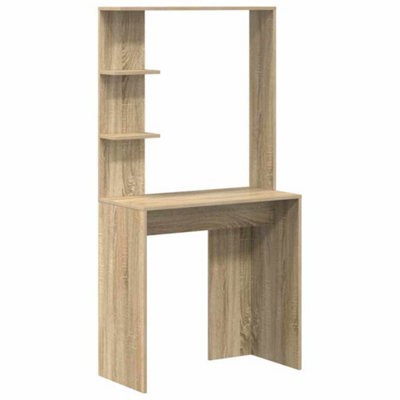 Berkfield Modern Sonoma Oak Computer Desk Sonoma Oak Engineered Wood Medium