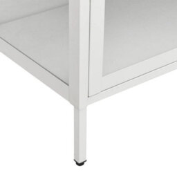 Walplus Display Cabinet White 90X40X180 Cm Steel And Tempered Glass - thumbnail 8