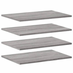 Berkfield Wall Shelves 4 Pcs Grey Sonoma 60X40X1.5 Cm Engineered Wood - thumbnail 2