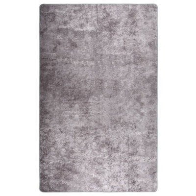 Berkfield Rug Washable 160X230 Cm Grey Anti Slip