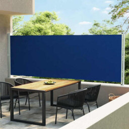 Walplus Patio Retractable Side Awning Garden Sun Shade Canopy Gazebo For Back Door, Porch, Patio 600X160 Cm Blue - thumbnail 1